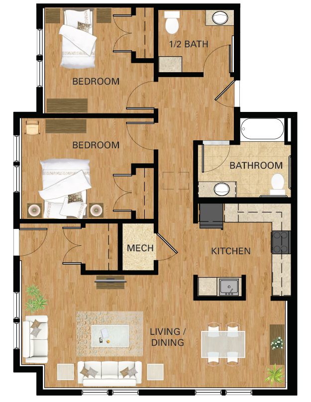 Suite A Floorplan